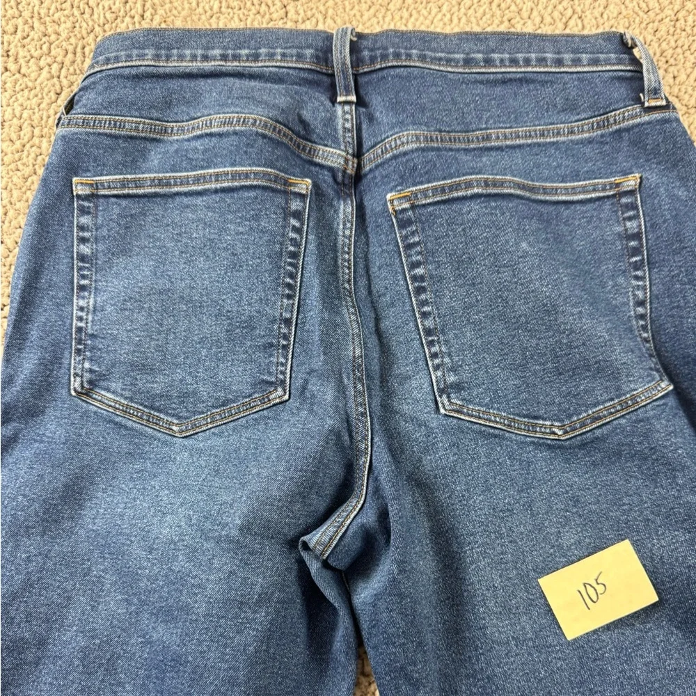 J. Crew Essential Straight Button Fly Blue Jeans size 32 - Picture 6 of 8